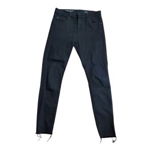 AG Adriano Goldschmied FARRAH High Rise Skinny Ankle Jeans Black Wash Size 26R